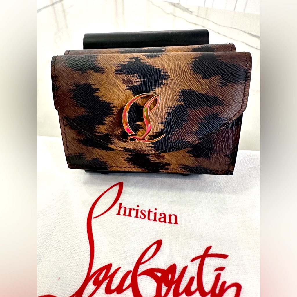 Christian Louboutin Cl Debossed Leather Wallet